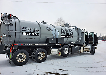 ALS Sewage Services - Thunder Bay, ON Services De Fosses Septiques - Service Vehicle Image