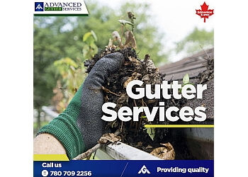Edmonton gutter cleaner Advanced Gutter Services