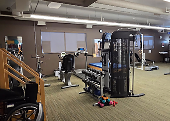 Allison Frenette MPT, BSc Kin, CSCS, CAFCI - LIFEMARK PHYSIOTHERAPY STONEBRIDGE - Saskatoon, SK Physical Therapists - Clinic Interior Image