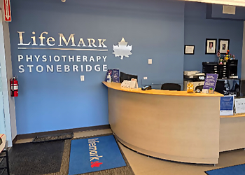 Allison Frenette MPT, BSc Kin, CSCS, CAFCI - LIFEMARK PHYSIOTHERAPY STONEBRIDGE - Saskatoon, SK Physical Therapists - Reception Area Image