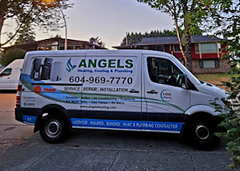 Angels Heating, Cooling, & Plumbing - Burnaby, BC HVAC Services - Service Vehicle Image