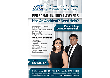 Brampton medical malpractice lawyer Anushika Anthony Professional Corporation