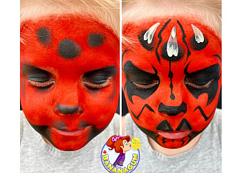Red Deer face painting Bananagum Face and Body Art