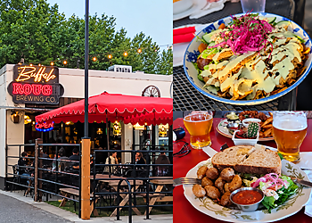 Buffalo Rouge Brewing Co. - Kelowna, BC Restaurants Végétariens - collage image(highlights)