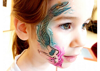 Grande Prairie face painting Chameleon Art
