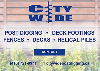 Markham fencing contractor Citywide Post Hole Diggers