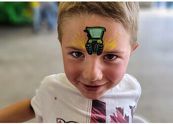 Medicine Hat face painting Crazy Paints By Katie