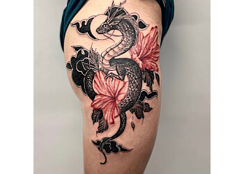 Cambridge tattoo shop Deathly Hallows Ink