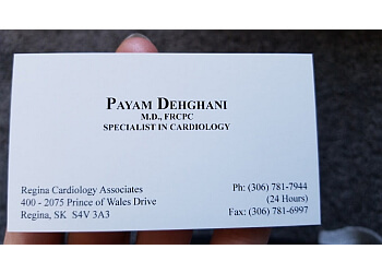 Regina Cardiologists Dr. Payam Dehghani