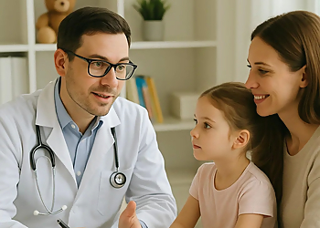 Dr. Richard John Macdonald Dr. Richard John Macdonald - Oakville, ON Pediatricians - Doctor With Patient Image