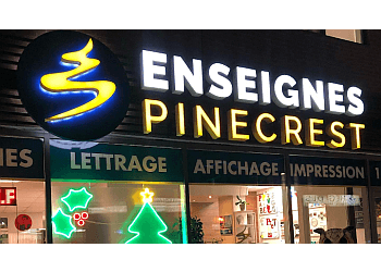 Montreal sign company Enseignes Pinecrest