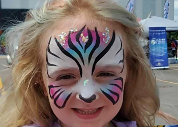 Aurora face painting Fable Face Paint
