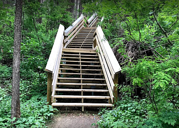 Red Deer hiking trail Gaetz Lakes Migratory Bird Sanctuary