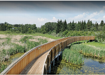 Red Deer hiking trail Gaetz Lakes Migratory Bird Sanctuary