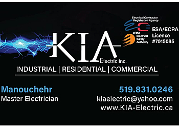 Guelph Électriciens KIA Electric Inc.