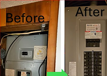 Kiyan Electric Inc. - Richmond Hill, ON Electricians - Before and After Image