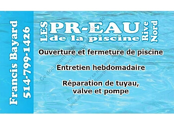 Terrebonne Service De Piscine Les Pr-eau De La Piscine Rive Nord