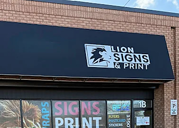 Vaughan sign company Lion Signs and Print Inc.