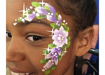 Barrie face painting Mabel Moon