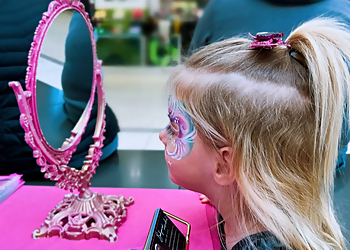 Red Deer face painting Magic Pixie Entertainment