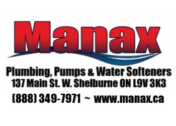 Orangeville plumber Manax Plumbing, Pumps & Water Softeners