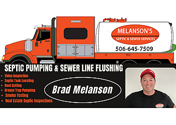 Saint John septic tank service Melanson's Septic & Sewer Services