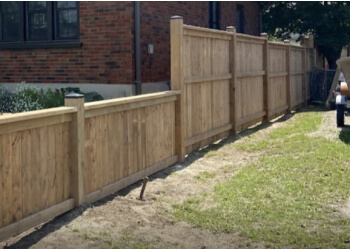 Kawartha Lakes fencing contractor One Landscaping Interlocking Stone Fence Installation & Decks