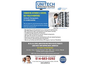 Dollard des Ormeaux it service Ordinateurs Unitech Computers