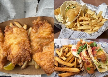 Richmond fish and chip Pajo's Fish & Chips at Steveston Wharf