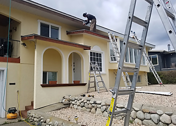 Prestige Exteriors Kelowna gutter cleaner Prestige Exteriors
