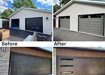 ProEntry Garage Doors - Burlington, ON Garage Door Repair - Before and After Image