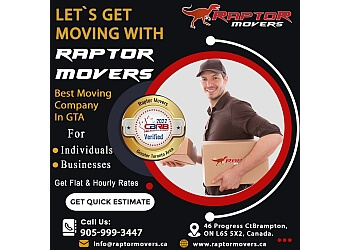 Brampton moving company Raptor Movers