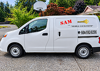 Sam the mobile locksmith Sam the mobile locksmith - Delta, BC Locksmiths - Truck Image