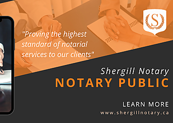Shergill Notary Public Inc. - Langley, BC Notary Public - Legal Professional Image