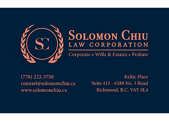 Richmond business lawyer Solomon Chiu - SOLOMON CHIU LAW CORPORATION