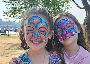 Victoria face painting Sparkle Storm Face Painting