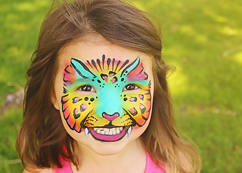 St Albert face painting The Crooked Lion Face Painting