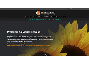 Red Deer web designer Visual Resolve Graphics