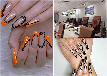 Port Coquitlam nail salon White Sparkle Nails