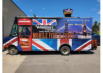 Edmonton Camions De Nourriture Winston's Fish & Chips Food Truck